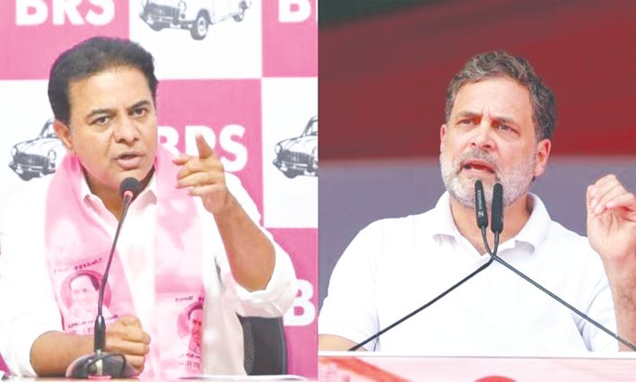 KTR Slams Rahul Gandhi, Revanth Reddy Over Unfulfilled Promises to Telangana Youth