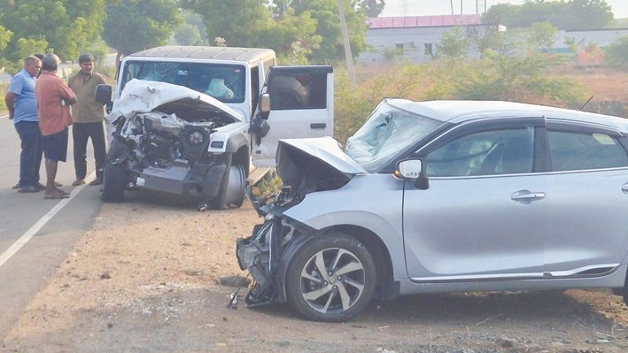 Three of Family Killed, Three Injured as Cars Collide in Namakkal