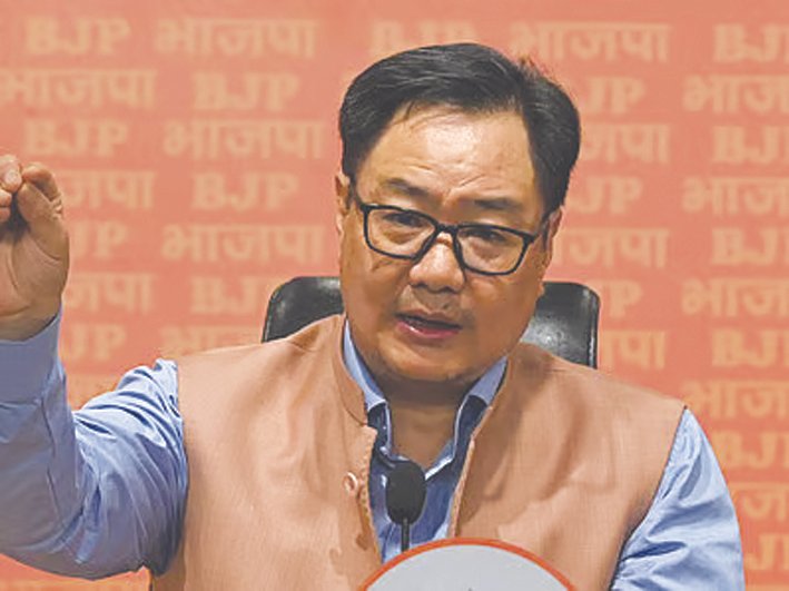 Rijiju Calls Congress ‘Party of Comedians and Jokers’ Over Modi Impersonation