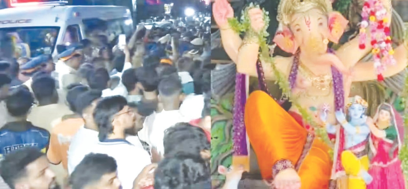 Ganpati Immersion Procession Dispute Sparks Clash in Thane; Case Filed Against 70–80
