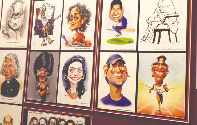 Over 300 Cartoons by 110 Maharashtra Cartoonists Displayed at Pune Festival