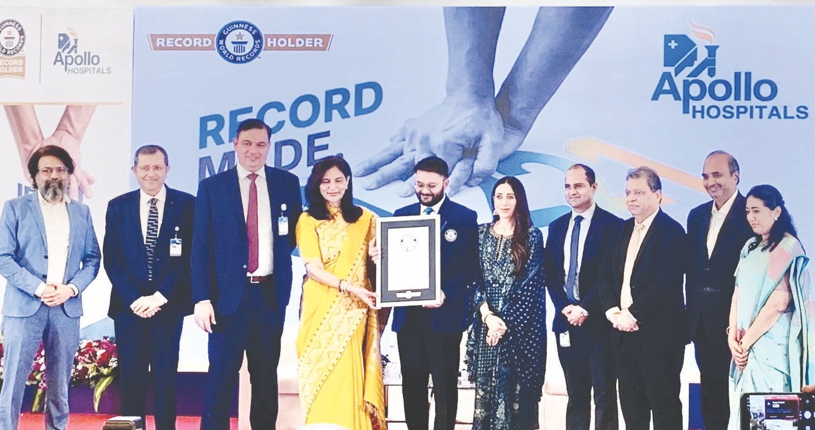 Apollo Hospitals Navi Mumbai enters Guinness World Records with 61,221 people taking CPR pledge