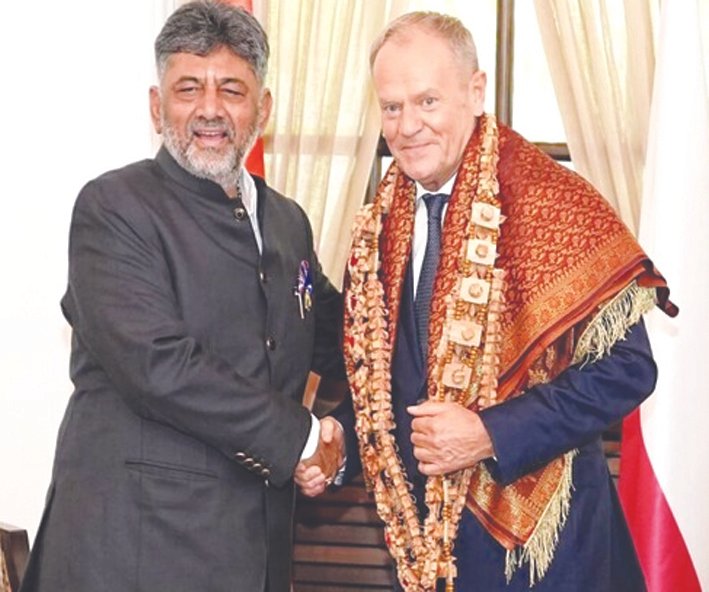 Polish PM Donald Tusk Meets Shivakumar, Explores Investment Opportunities in Karnataka