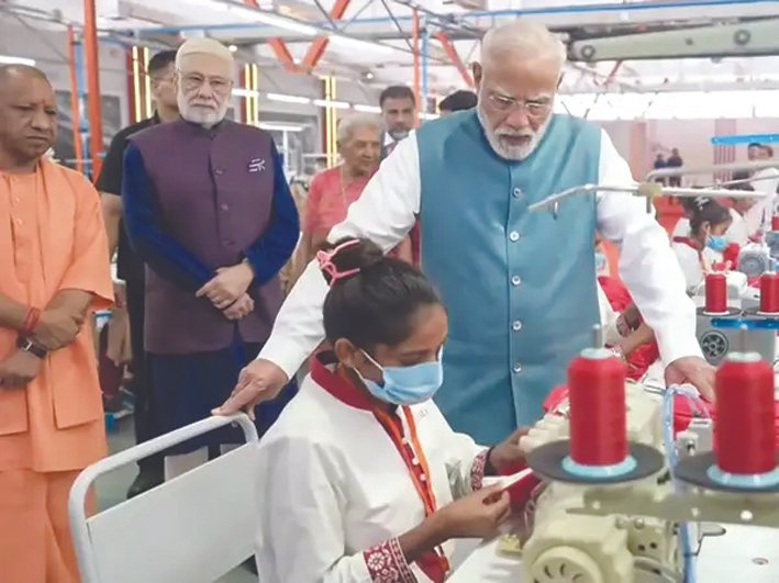 PM Modi inaugurates Arvind Limited garment unit in Varanasi, facility to employ 1,000 women