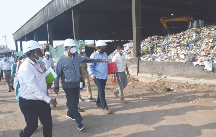 Lokayukta Upa-Lokayukta B Veerappa Inspects Water Purification and Waste Disposal Units in Belagavi